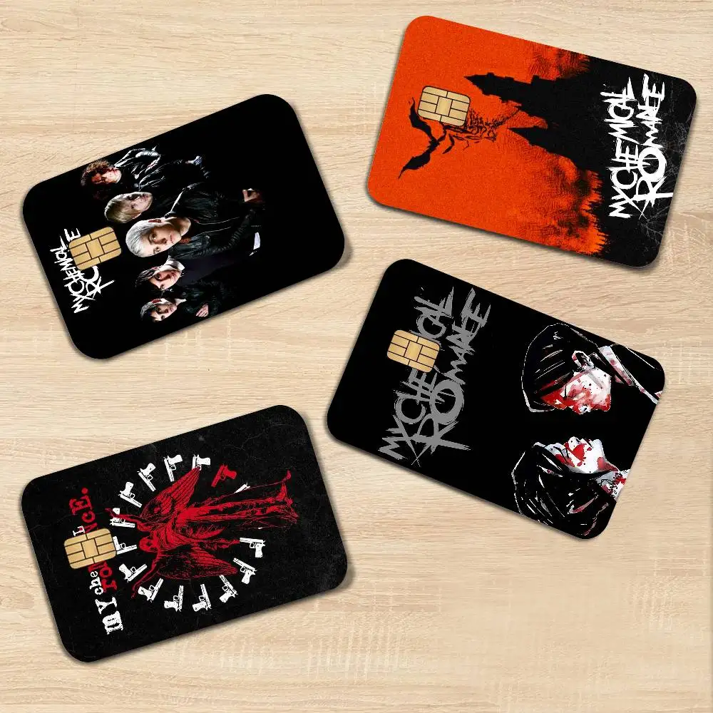 My Chemical Romance Rock Band Diy Credit Debit Card Sticker Party Sticker Decoration Waterproof Small Chip Card Skin Sticker