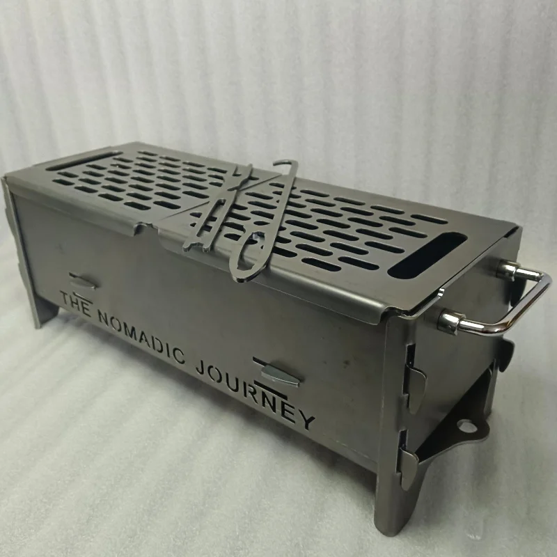 Portable Detachable Camping Grill Charcoal Firewood Cooking Stove Thickened Bonfire Fire Pit Outdoor Travel Camping Supplies