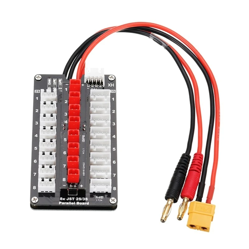 Charging Process with Xt30 Plug 1s 3s Lipo Battery Parallel Charging Board for Hobbyists and Toy Enthusiasts