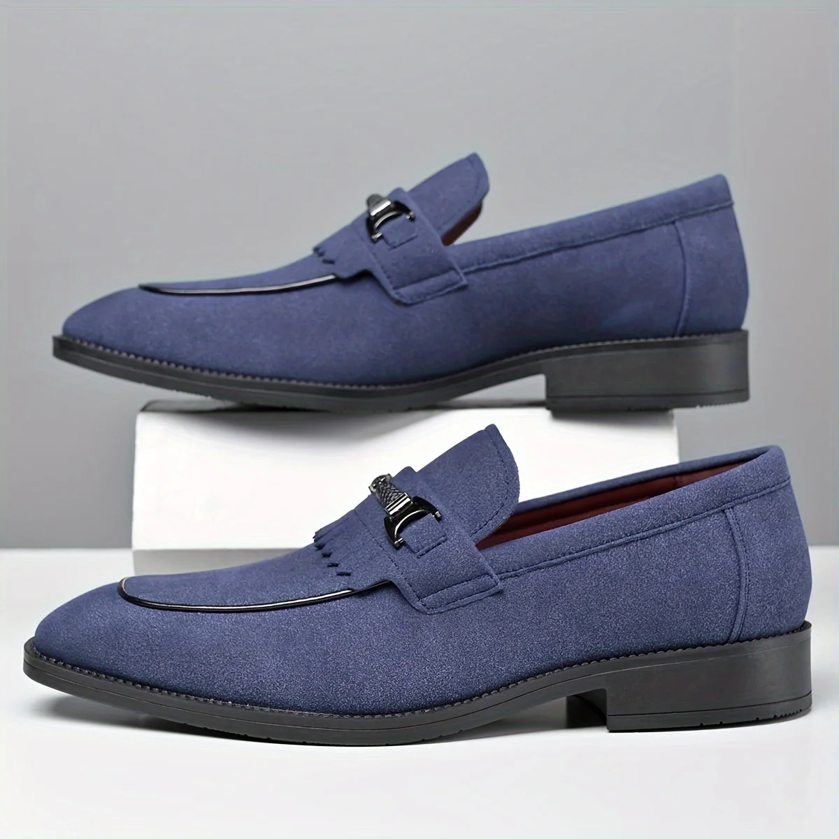 Mens Classic British Style Horsebit Loafers Moccasins Men's Casual Business Shoes Men Party Wedding Flats