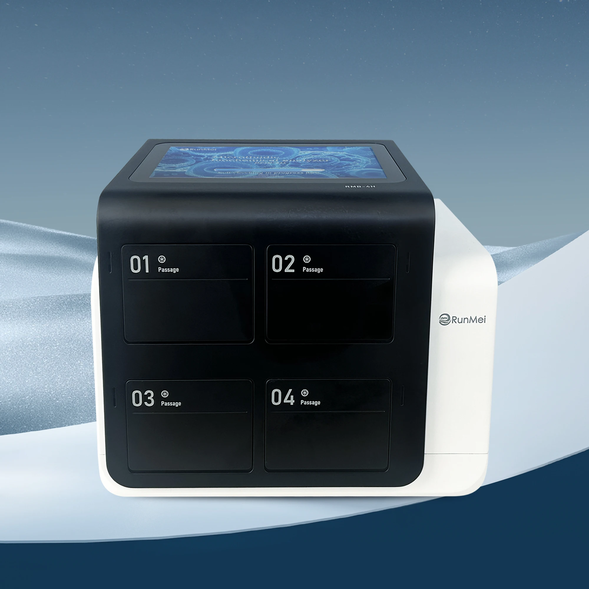 Analisador de bioquímica microfluida totalmente automático: rápido e preciso com 4 canais