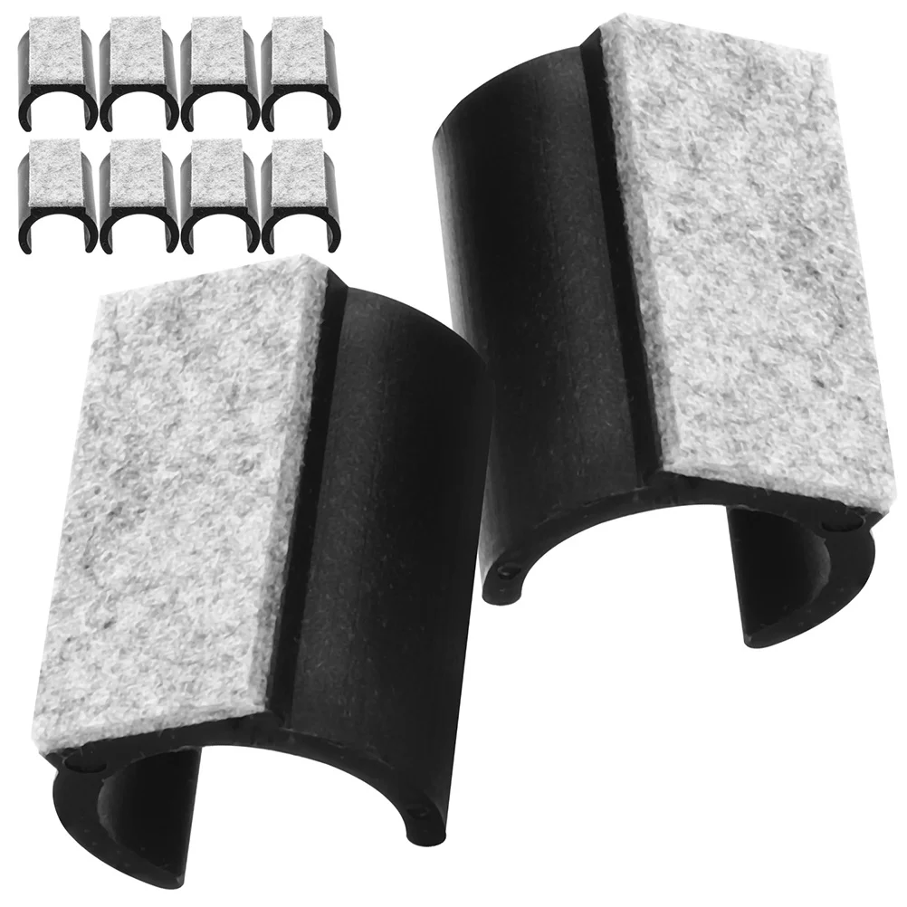 10 Uds. Almohadillas para pies en forma de U, almohadillas para muebles para suelos de madera dura, tapón de punta para silla de trineo, patas antideslizantes para sillas de fieltro