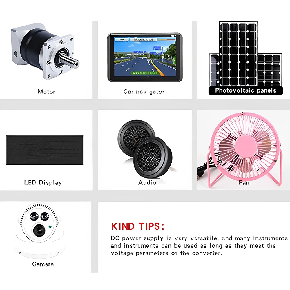 DC-DC 벅 컨버터 모듈 12V ~ 3.3V 4.2V 5V 6V 7.5V 9V 비절연 스텝다운 전원 공급 장치 전압 조정기 (보호 기능 포함)