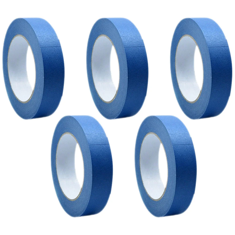 

5 Rolls Thin Masking Tape Automotive Paint Supplies for Painting Blue Painters Car