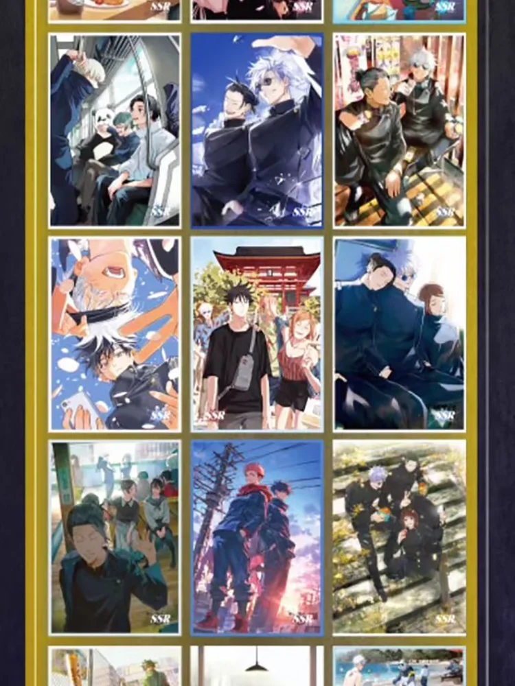 Jujutsu Kaisen รุ่นที่สองสะสมกระดาษสีโคโลบัตรเก็บสะสม CCG หายากอุปกรณ์ไวเลสกล่องการ์ดเกมงานอดิเรก