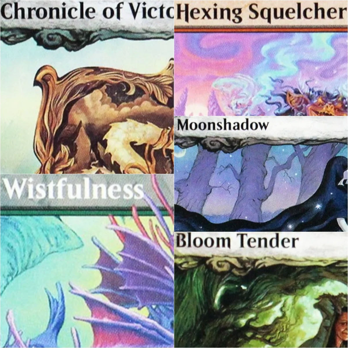

ECL [Hexing Squelcher/Wistfulness/Vibrance] Magical Proxy Cards Black High Quality Gathering Board Playing Game Trading Cards