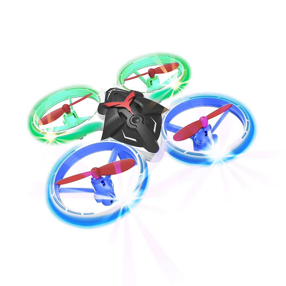 T22 3D Flips LED Mini Drone wewnętrzne zdalnie sterowany Quadcopter zewnętrzne z automatycznym zawisem