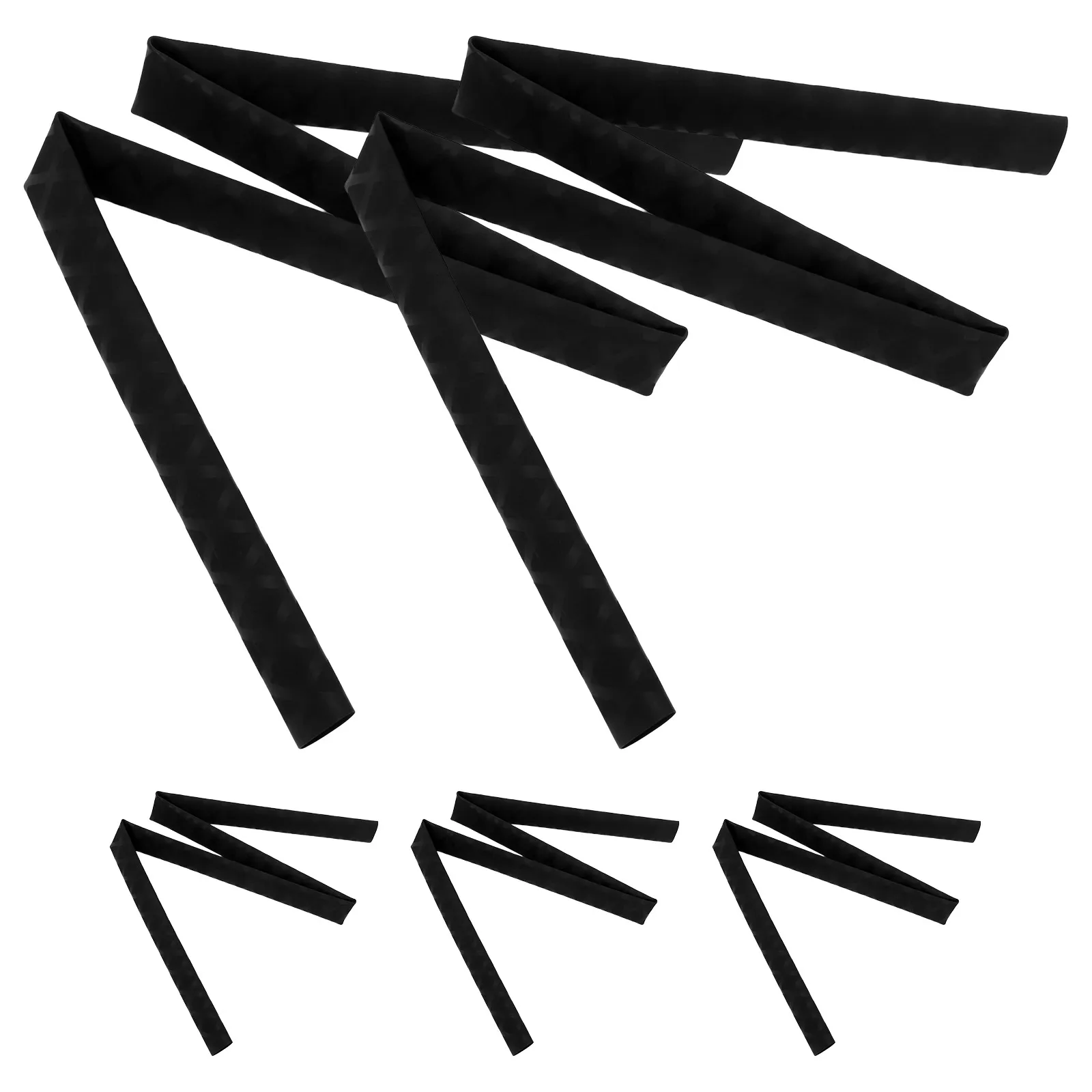 

5pcs Anti Slip Fishing Rod H Heat Shrink Tubing Black Insulated Sleeve for Grips Sweat Absorption Protection