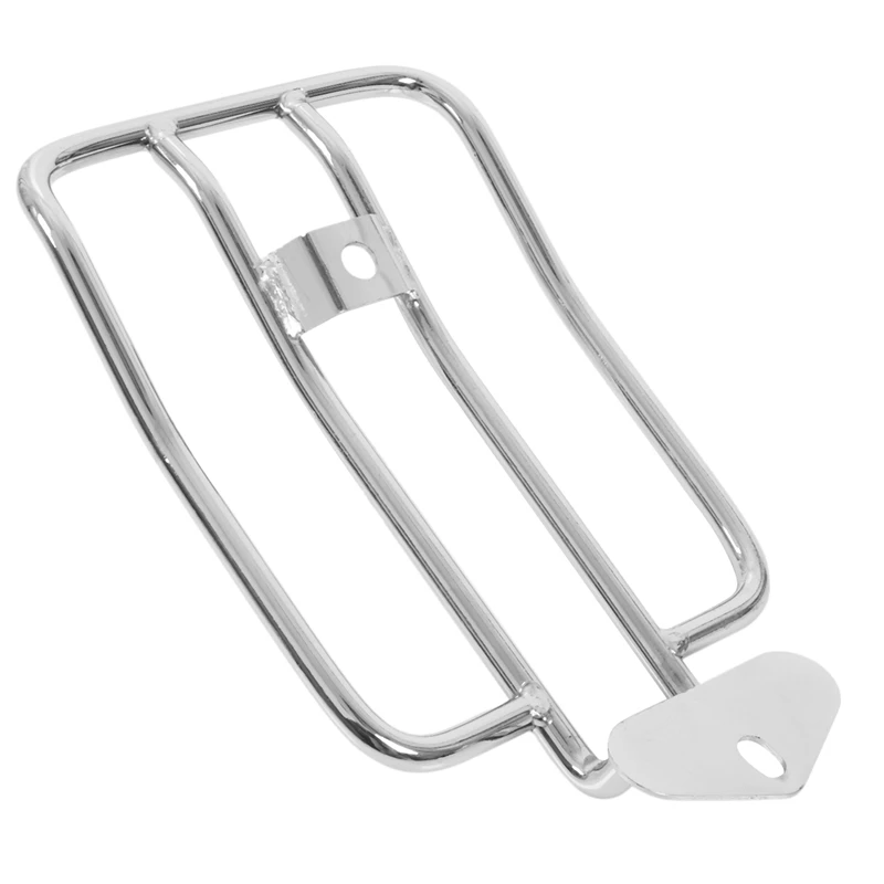 2X Motorcycle Luggage Rack Backrest Rear Fender For -Davidson Sportster Xl 883 Xl1200 X48 (Silver)