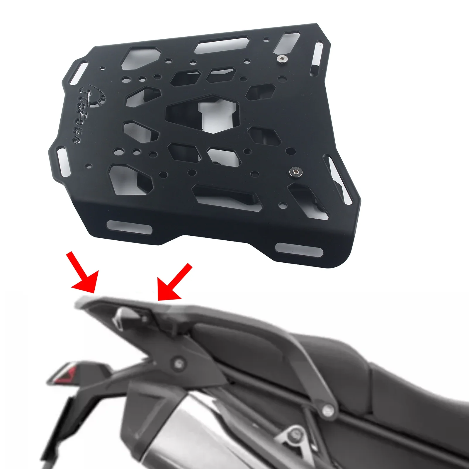 

Aluminum Rear Carrier Top Rack Luggage Plate For Tiger 900 / GT / Pro 2020-2024