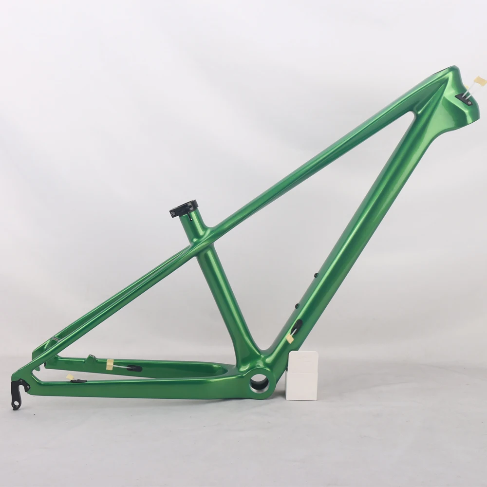 Winowsports 24er Carbon Kids MTB Frame Metal Green Gloss QR 135*9mm BSA68 Children Mountain Bike Frameset  24er*1.75＂