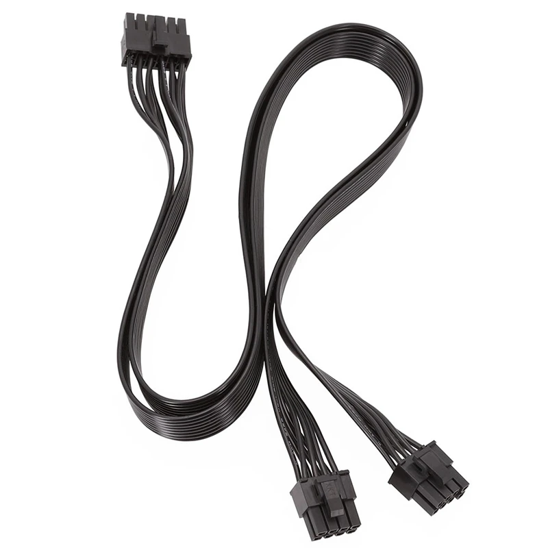 1 PCS Replacement Black For Seasonic PSU P-860 P-1000 X-1050 Power Supply 12Pin To Dual 8Pin Graphics Cable