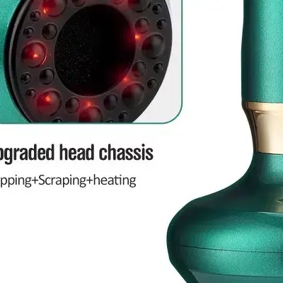 

Электрический массажер Гуаша антицеллюлитный с вакуумной присоской, инфракрасным нагревом для красоты и здоровья, для массажа и похудения тела