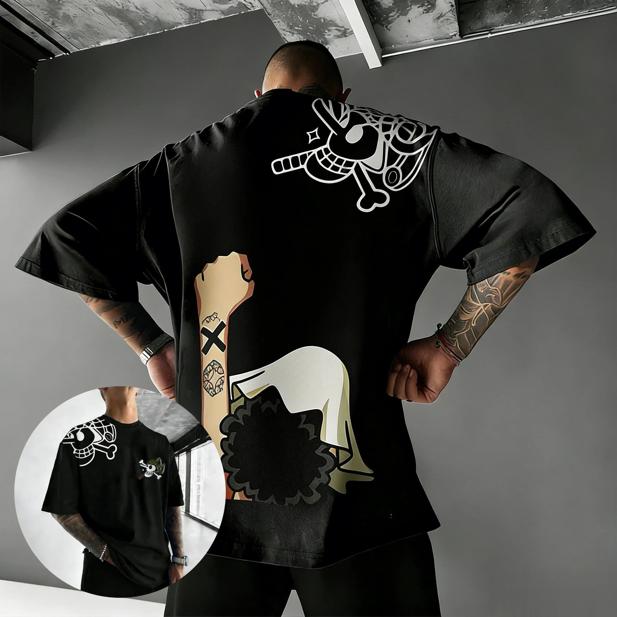 Oversized Vintage One Piece Graphic T Shirt Men Women Cotton Short Sleeve Tee 2026 Summer New Casual Tops Streetwear Y2k Clothes