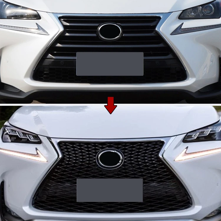 Factory Supply Car Exterior Accessories Body Kits Front Bumper Grille For Lexus Nx 300 2014+