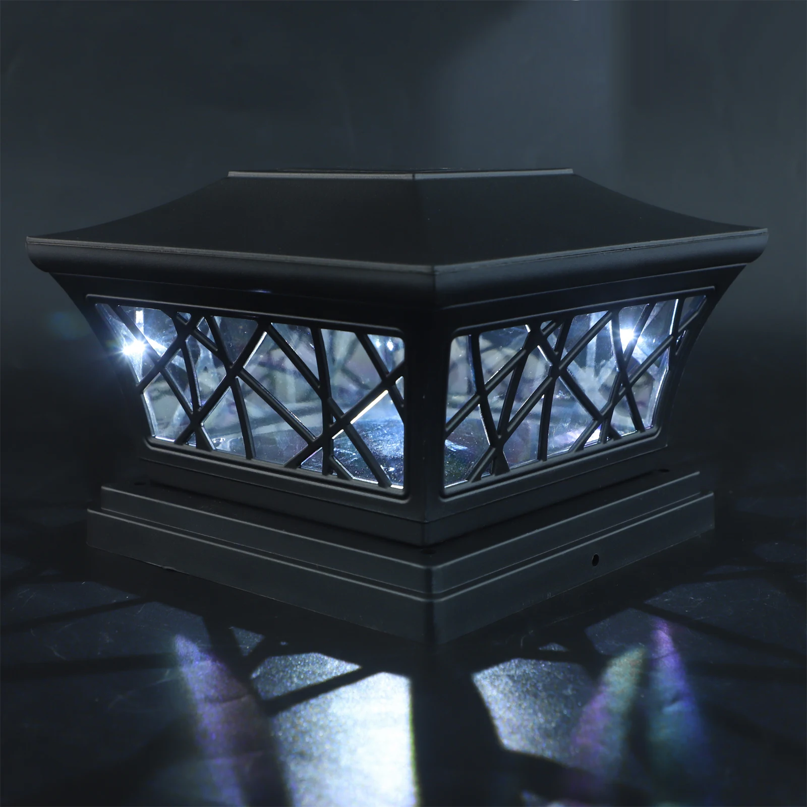 

Solar Post Lights Outdoor Waterproof LED Solar Fence Post Lights for Garden Deck Balcony Christmas Decor Patio Lighting