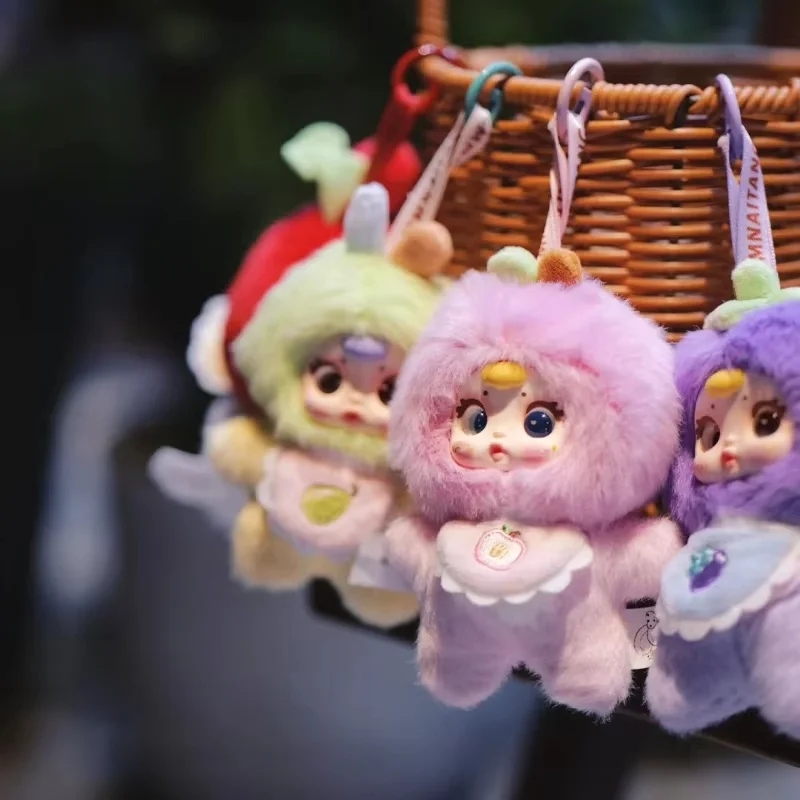 Mm Latte Caramelle Frutta Vibrante Serie Peluche Vinile Volto Cieco Scatola Portachiavi Carino Zaino Ciondolo Ragazza Collezione di Giocattoli Regali di Compleanno