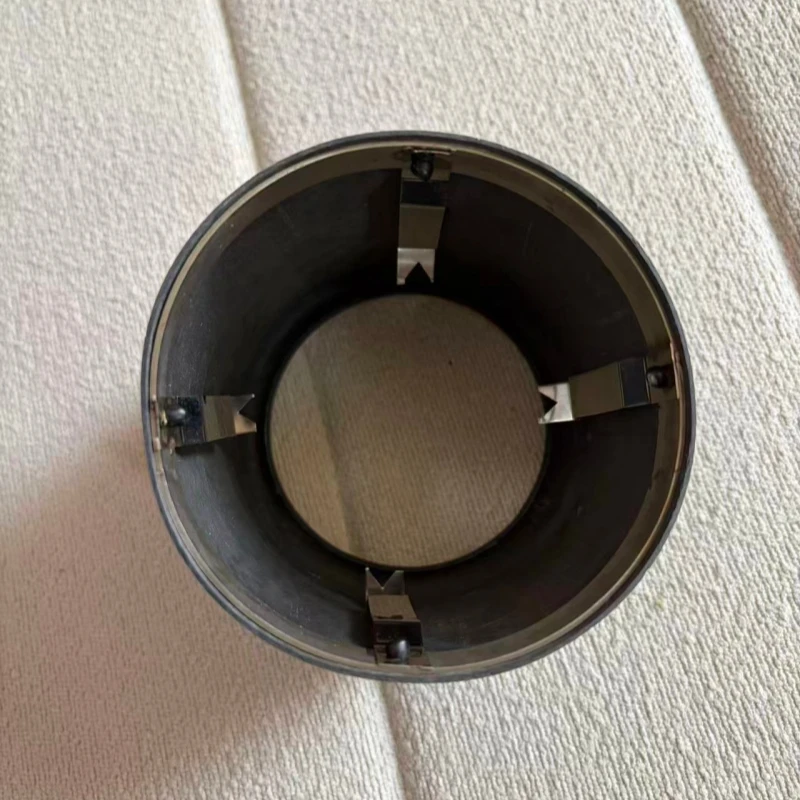 Hochwertige universelle Auto-Auspuffblende, matt/glänzend, mit Carbonfaser-Auspuffrohrabdeckung und K-Logo – Detail 7