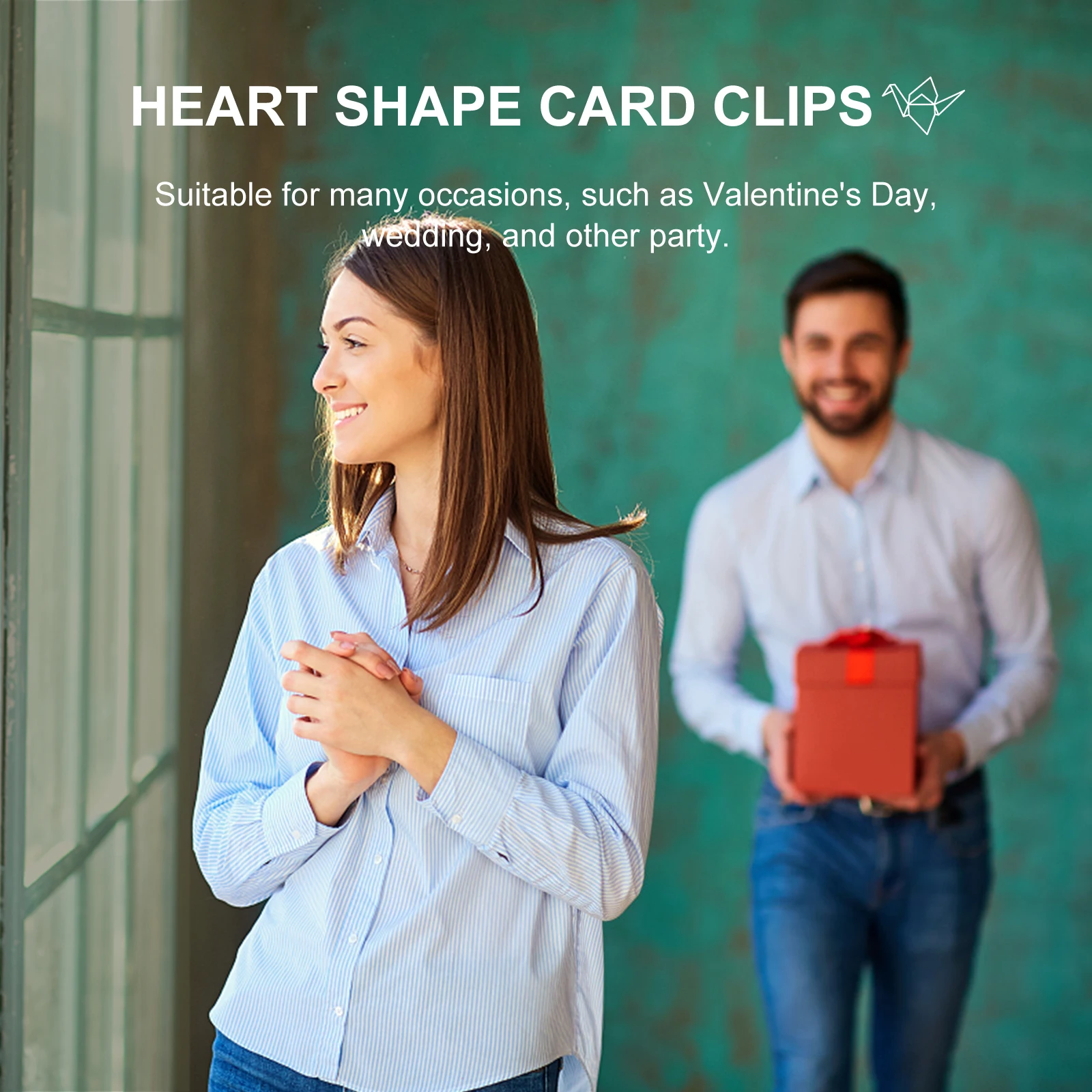 

10 Pcs Cute Heart Memo Stands Paperclips Place Card Holders Shape Picture Greeting Decor