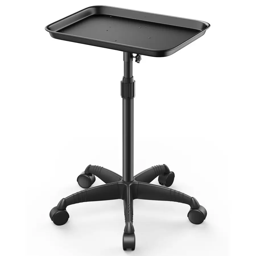 

Мобильная тележка-столик для салона красоты на колесах с регулируемой высотой 2537, тату-столик, премиум-алюминий, простая сборка, тележка-столик для клиники