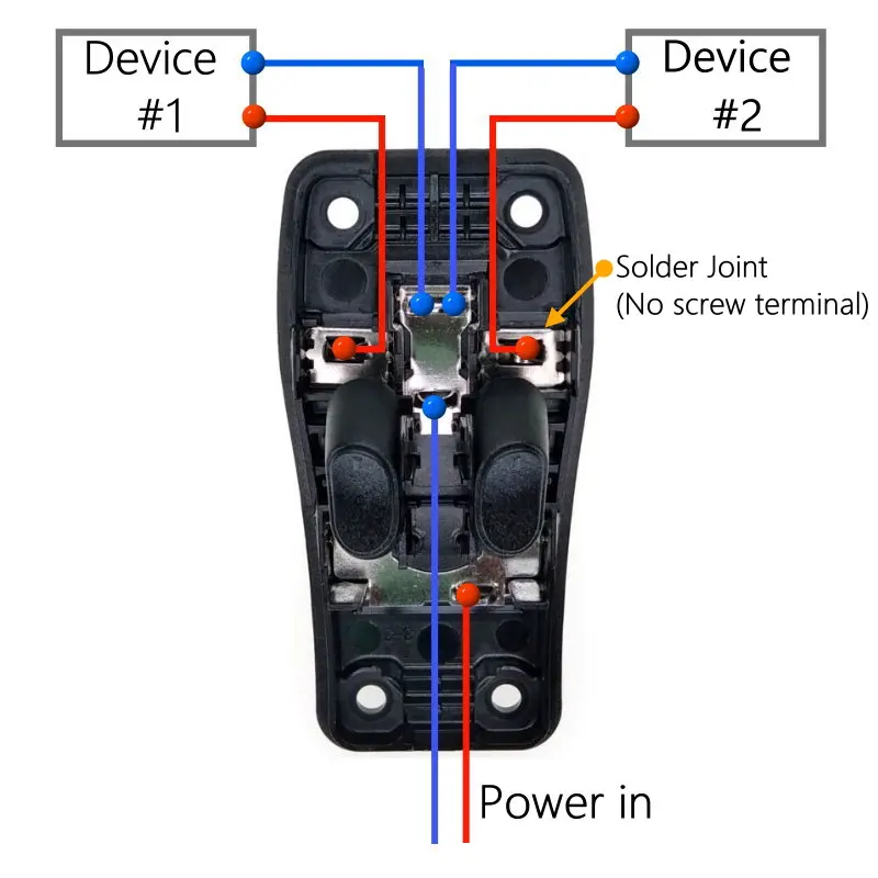 Duplex Double Control Switch Table Lamp Floor Light Push Button Switch AC110~250V 3A
