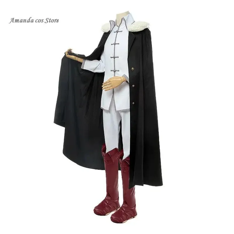 Anime Bungo Stray Dogs Mela Morta Fyodor D. Dostoevskij Costume Cosplay Parrucca Cappello Vestito Copriscarpe Fyodor Mikhailovich Dostoevskij