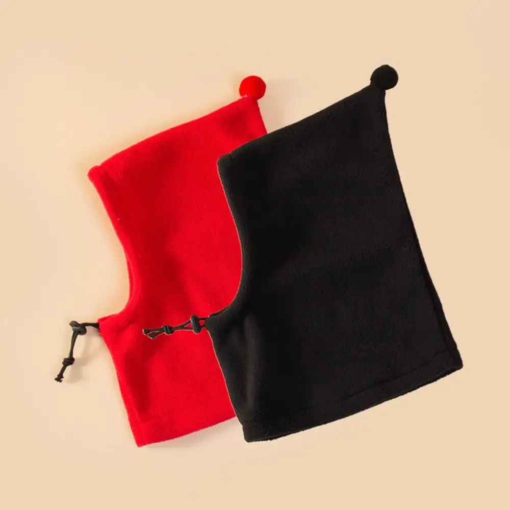 Ear Protector Dog Hat New Plush Solid Color Pet Headgear Adjustable Drawstring Design Pet Cap Dog