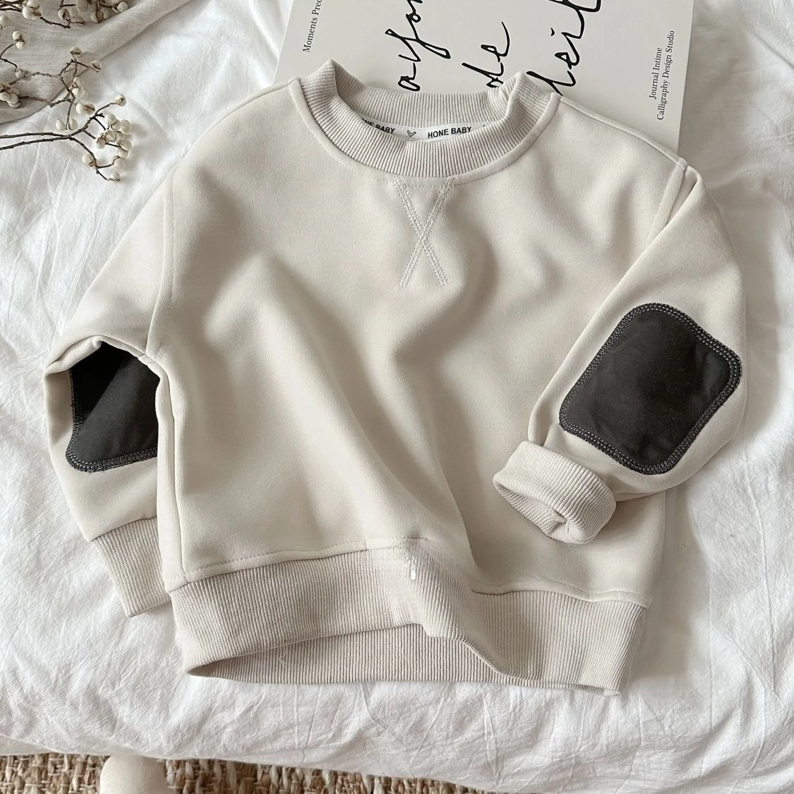 Kids Solid Color Hoodie Spring Autumn New Casual Pullover Top Unisex Outerwear Versatile Streetwear Children Clothes