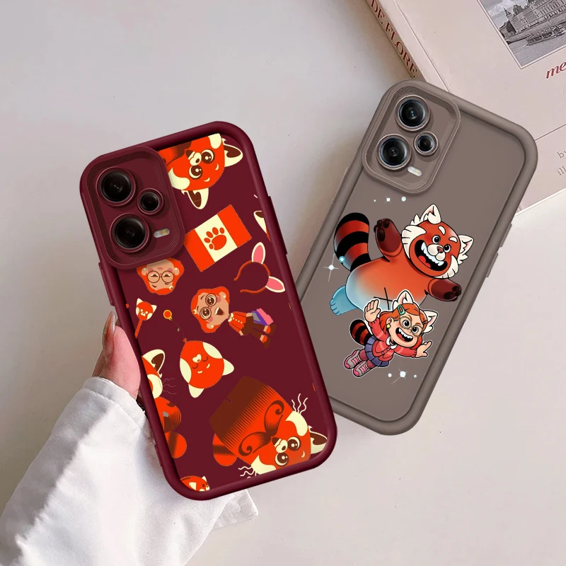 Disney Turning Red Art Eye Ladder For Xiaomi Redmi Note 13 12 12C 11 11S 10 10C 10A 9C 9A Pro 5G Funda Phone Case