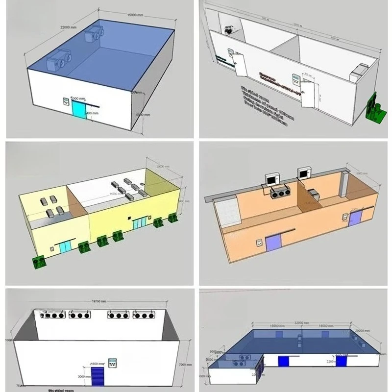 Customized Mobile Cool Room Deep Freezer Cold Storage For Beef Seafood Food Preservation