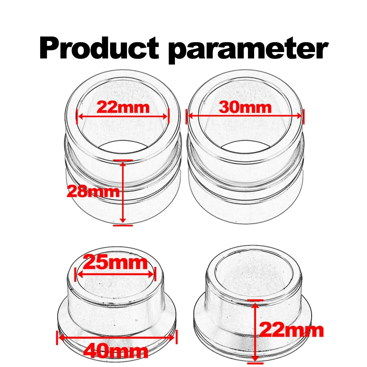 Motorcycle CNC Front Rear Wheel Hub Spacer Fork Bushing For Suzuki RMZ250 RMZ450 RMX450Z RMZ 250 450 450Z Motocross Accessories view 2