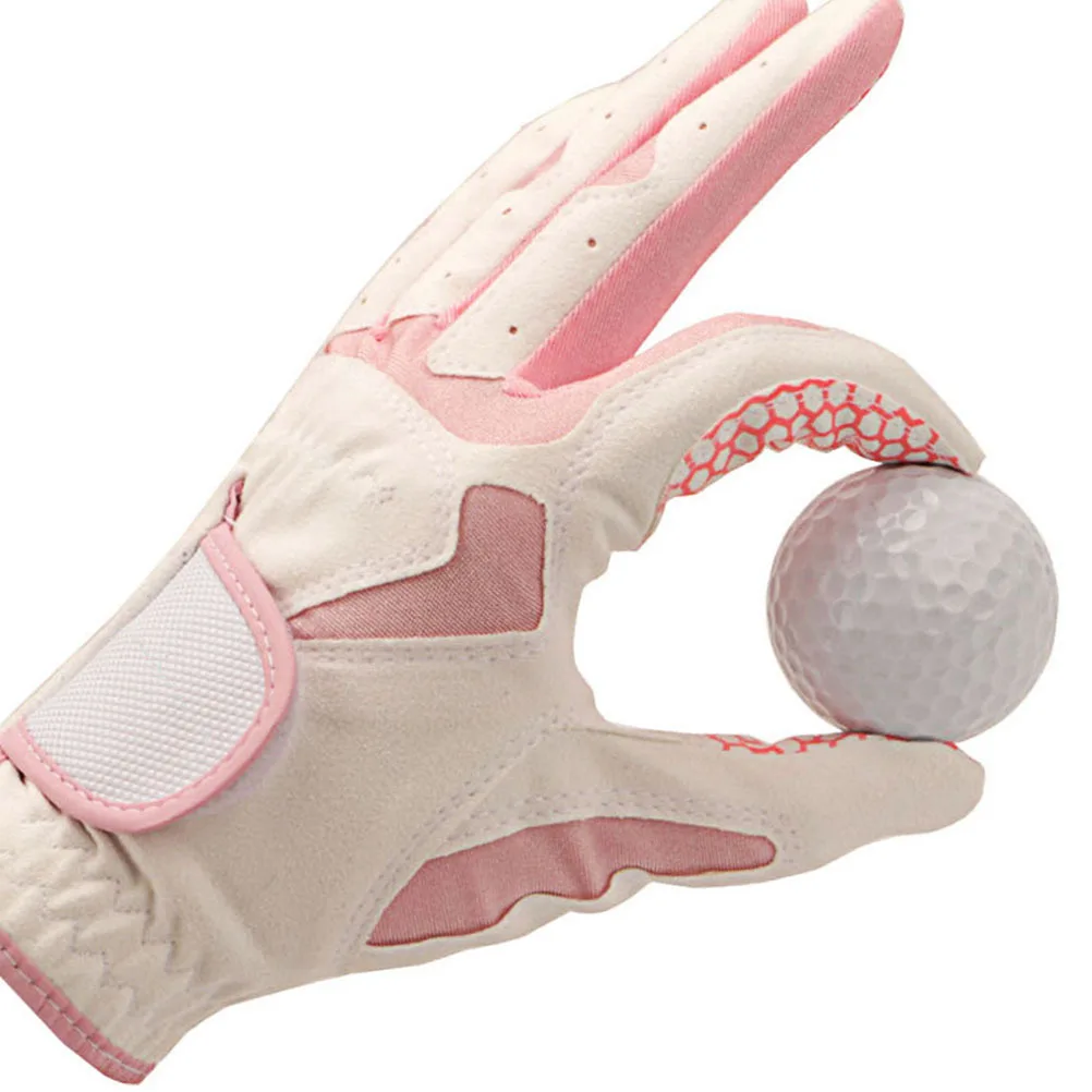 1 زوج امرأة لاعب الغولف قفازات تنفس العرق ماصة عدم الانزلاق جولف التدريب اليد حامي في الهواء الطلق استخدام الغولف قفاز