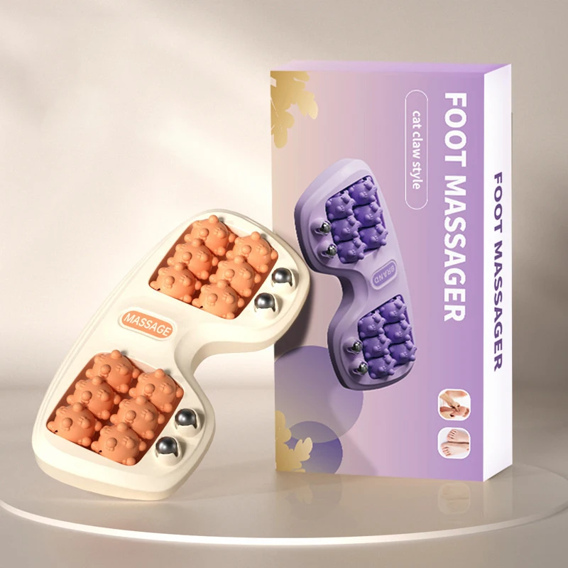 Foot Roller Massager Foot Massage Magnetic Bead Roller Multi-Point Foot Massage Foot Therapy Rubbing Foot Massager Tri Color