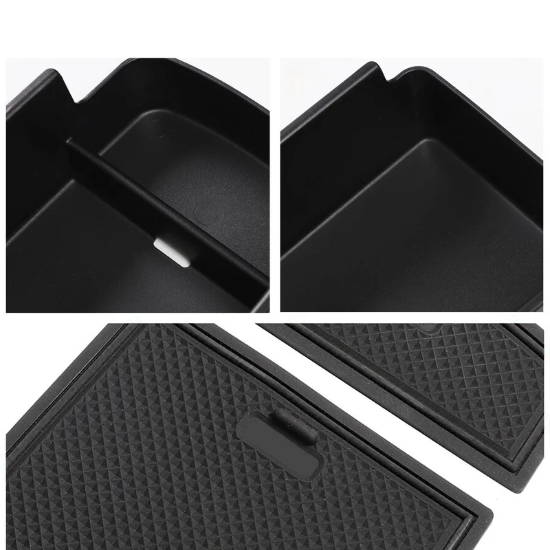 Caja de almacenamiento de reposabrazos para consola central de coche, organizador de bandeja, color negro, compatible con Chevrolet, Trax, Buick, vista 2024