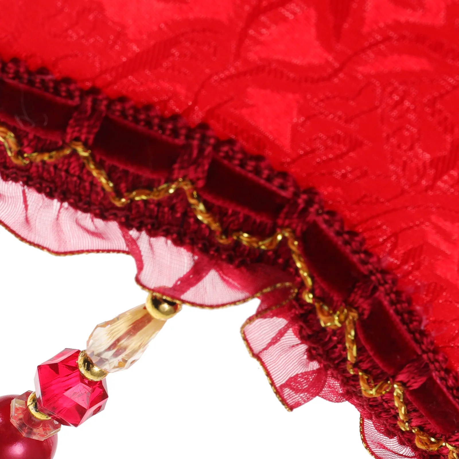 

Retro Lamp Shade European Style Fabric Beads Flower Design For Bedroom Living Room Table Desk Floor Lamp Replacement