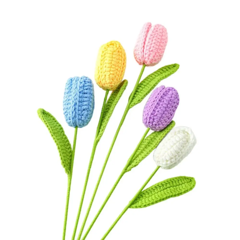 

Simulated Flower 3D Flower Bookmark Book Paginator Book Page Marker Handmade Knitted Book Clip Flower Book Clip Weaved