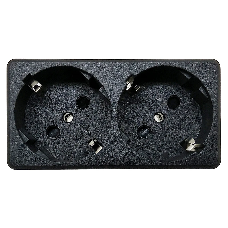 

Дуплексная 2-сторонняя розетка питания с поверхностным панельным креплением типа F Schuko AC250V 16A