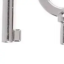 2pcs Standard Law Enforcement Handcuffs Keys American Style Universal Flat Key Blank Special Handcuff Lock Keychain