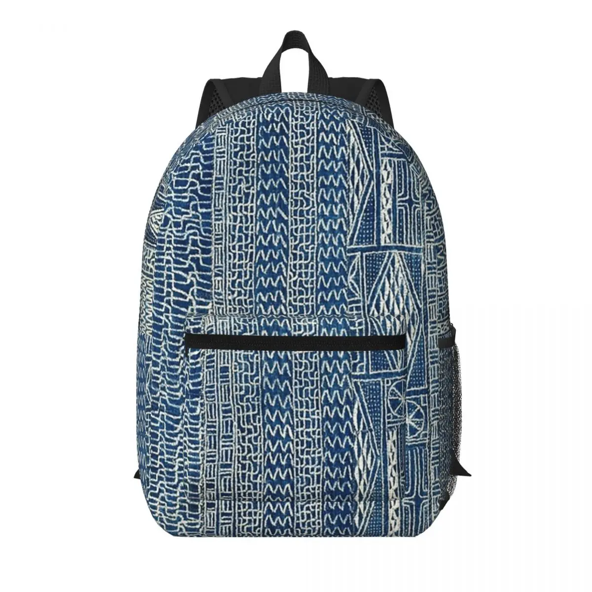 

Ndop Cameroon West African Textile Student Backpack School Bag Hiking Travel Daypack for Boys Girls Bookbag Shoulder Bags