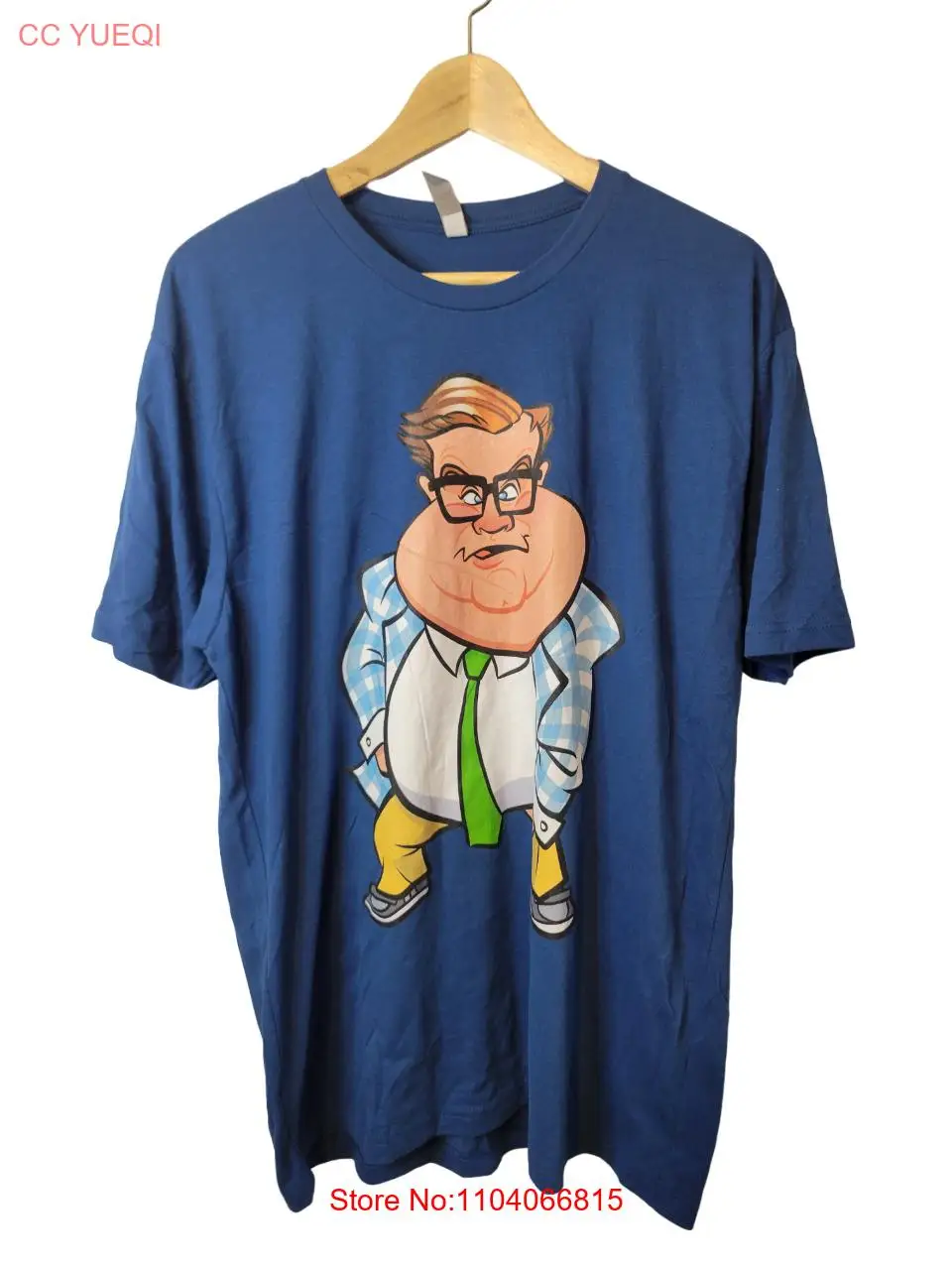 Next Level Blue Motivational Speaker Chris Farley Short Sleeve Mens T-shirt XL