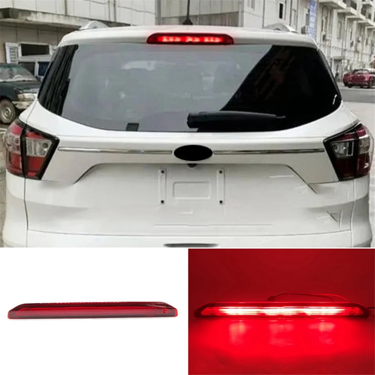 High Brake Light Led Anti-Rear-End Light Rear Trunk Warning Bulb Assembly for 13-20 Models