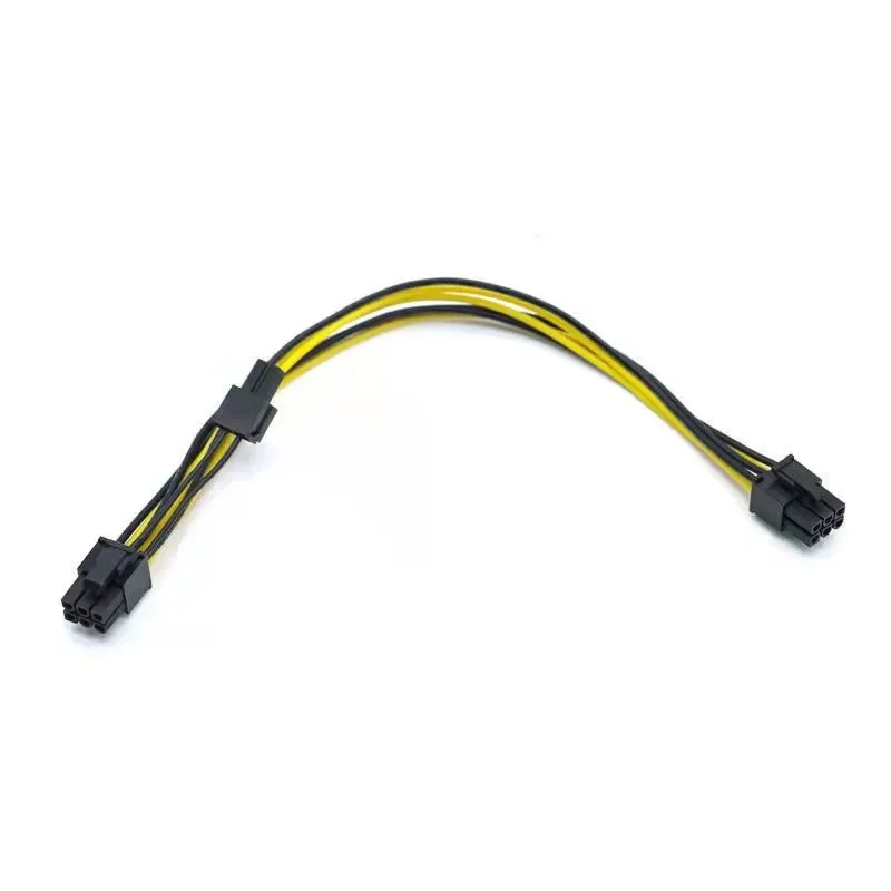 6Pin Male to 8 Pin (6+2) PCI Express Power Adapter Cable for CoolerMaster Thermaltake Power Supply with 6 Pin Port 0.5m