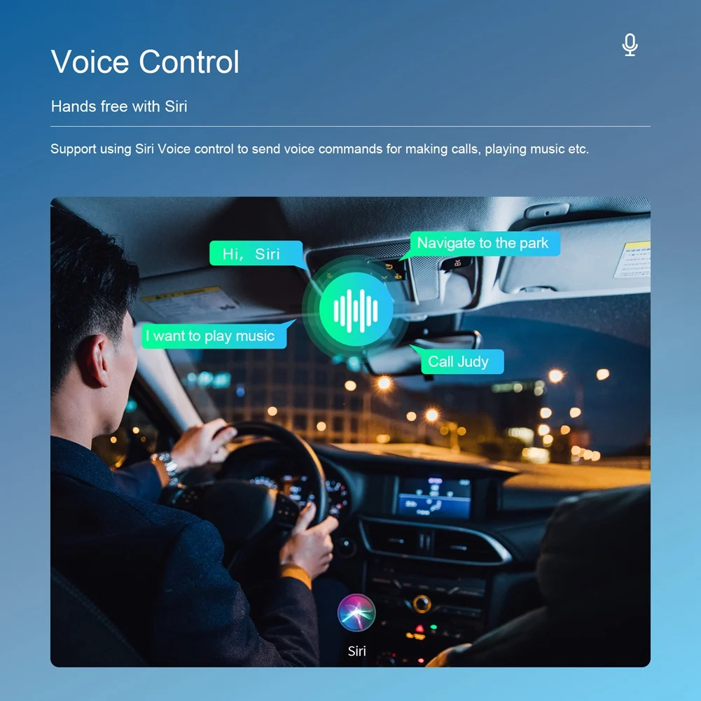 New--RGB Mini Carplay AI Box For Carplay Wireless Adapter Car Wired Carplay To Wireless USB Dongle Plug And Play, Durable