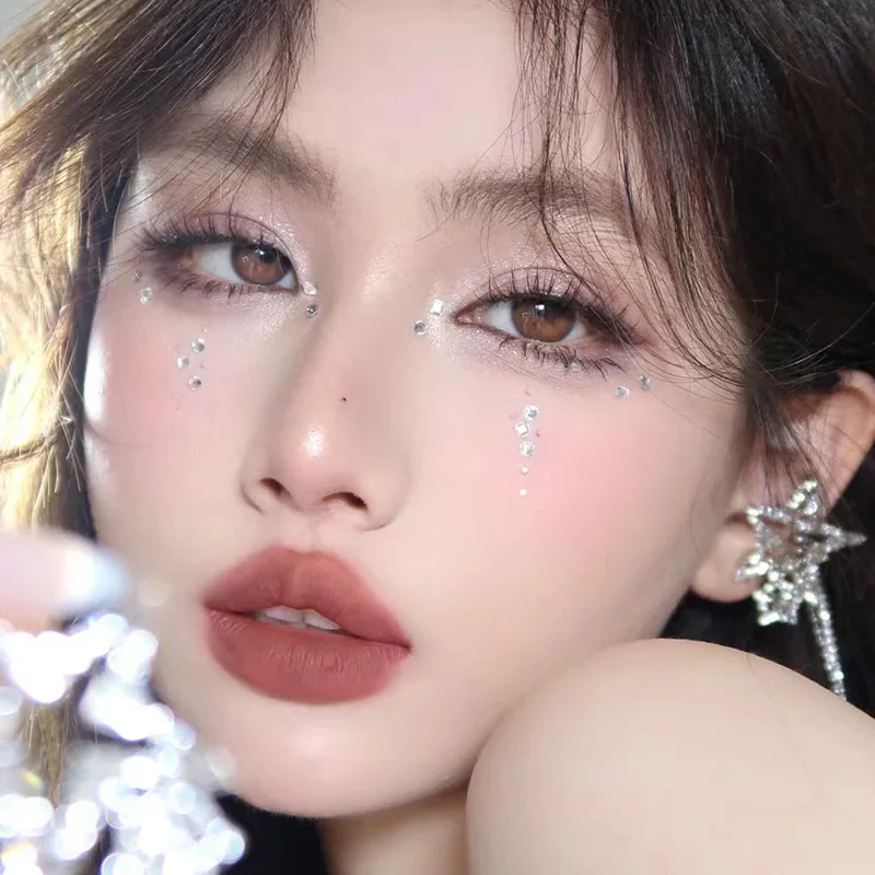 White Rhinestones 2mm 3mm 4mm Acrylic Diamonds Flatback Gems For Nail Art Face Body Makeup Star Pearl Hollow Star Decor