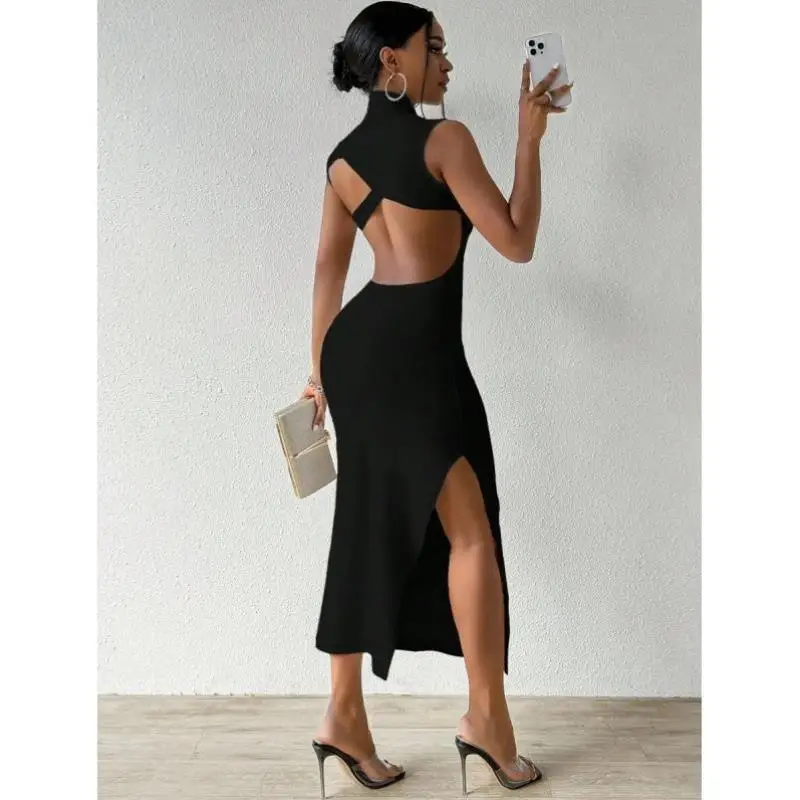 

New Sle Cross-Border Bal Side-Slit Slim Fit Dr Stand Collar Casual Sport Suit Seven Sve Length Autumn Season