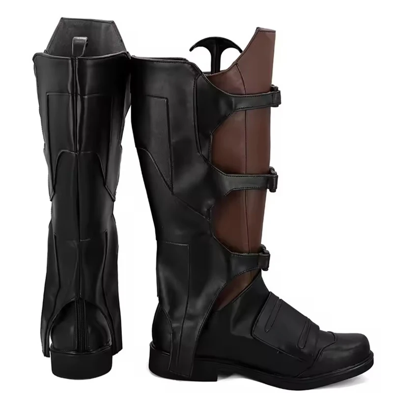 スターロードピータークイルコスプレ靴 Pu レザーブーツ女性男性カスタムメイドハロウィンパーティー