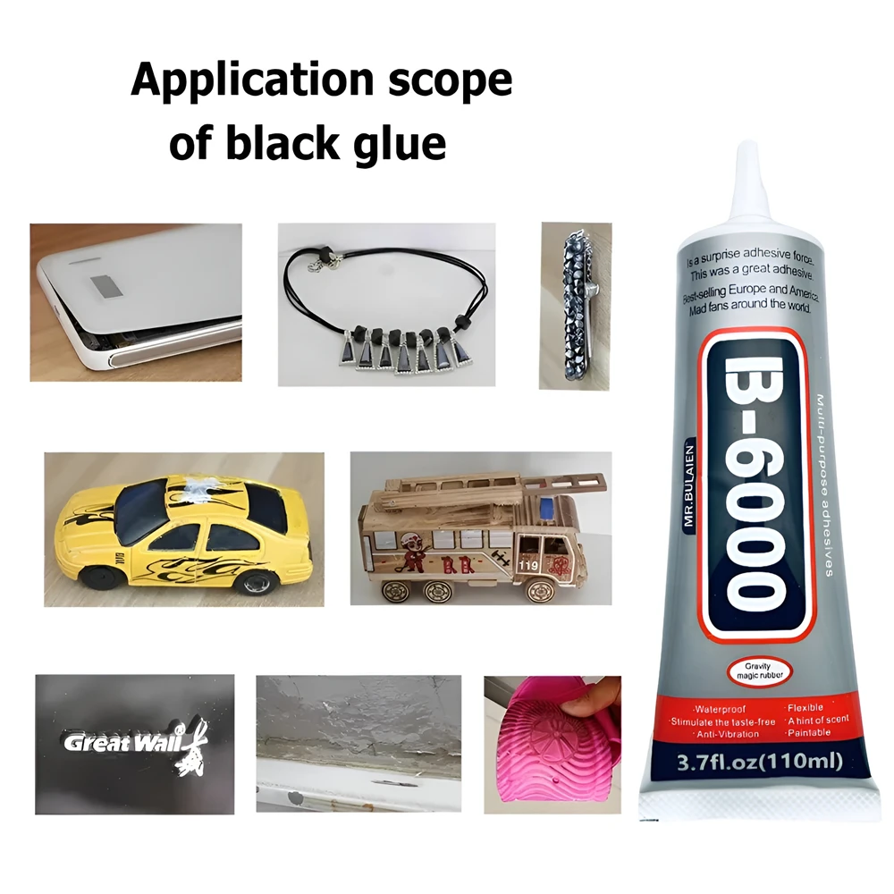 1PC 10/25/110ML B6000 Adhesive Glue for Phone Repair B-6000 Liquid Glue Multi-purpose Super Glue With Precision Applicator Tip image 5