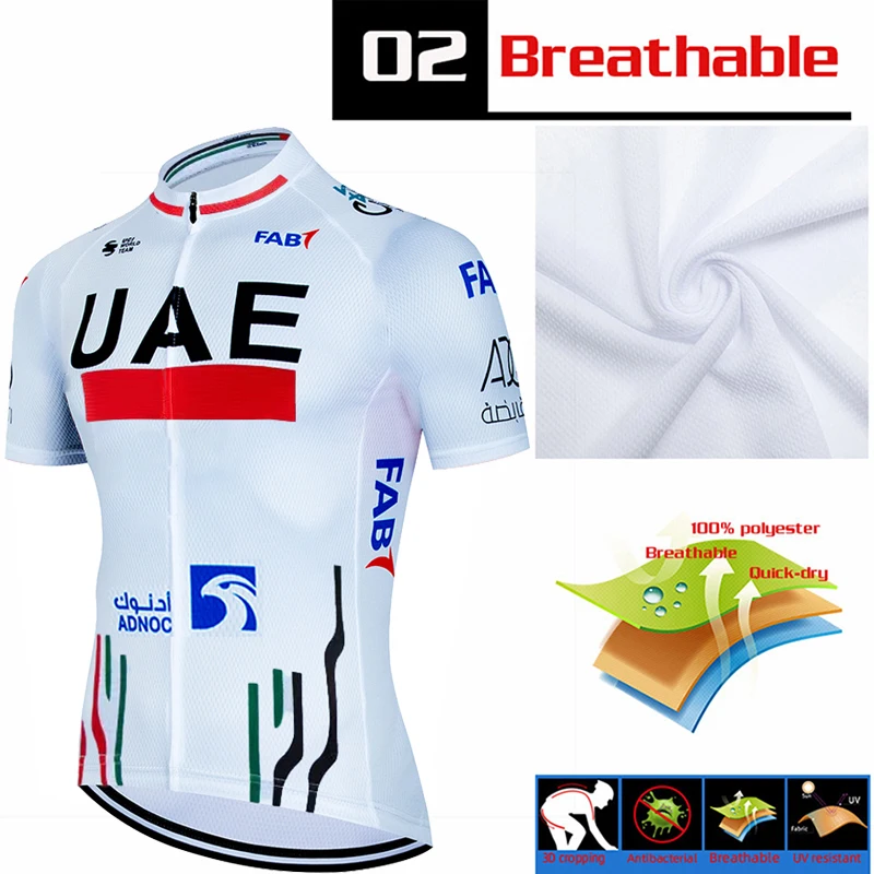 Bycicle Men\'s Cycling Blouse UAE 2024 Professional Shirt Uniforms Jersey Man Pro Team Mtb Clothing Shorts Clothes Outfit Set Bib