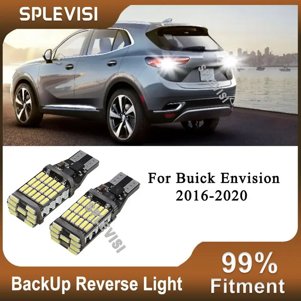 

2x LED Bulb Reverse Lights Error Free Replace Lamp Light Kit 12v 6000K For Buick Envision 2016-2020 2019 2018 2017 2016 2015