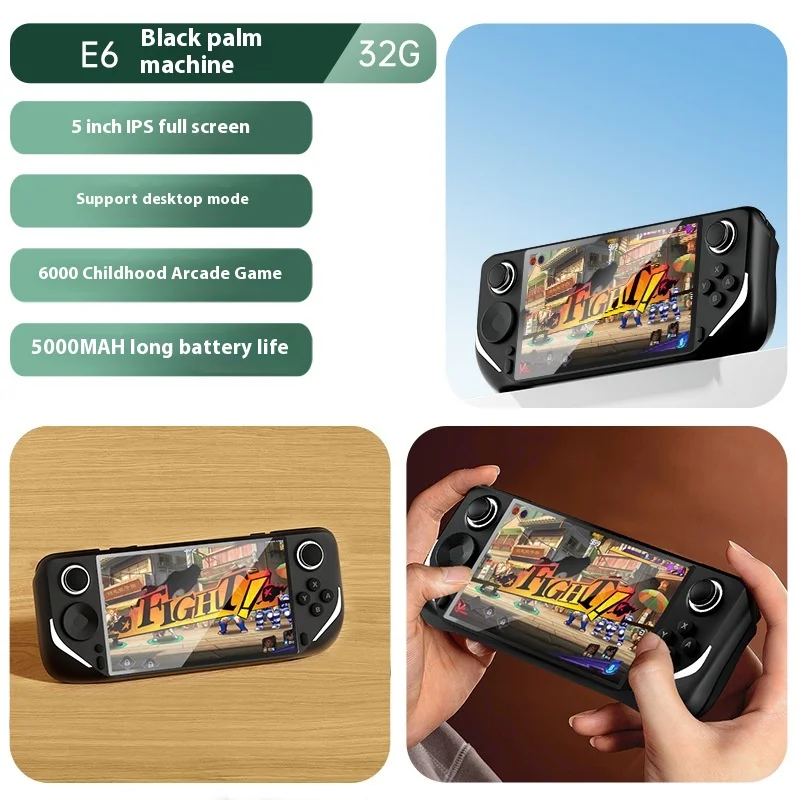 

New Psp Large 3D Game Handheld Dual 5 Inch Large Screen Portable Handheld Game Console Esports Children'S Gift